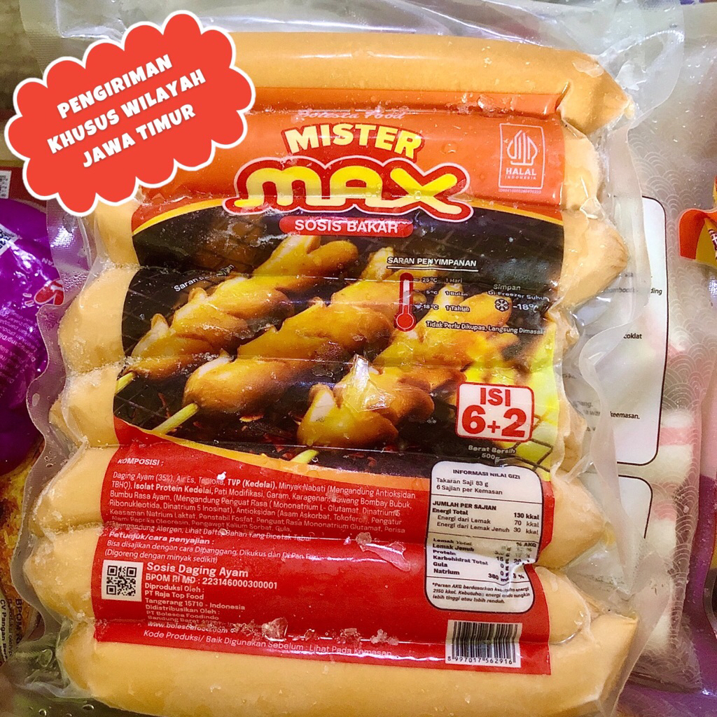 

Mister Max Sosis Bakar Jumbo