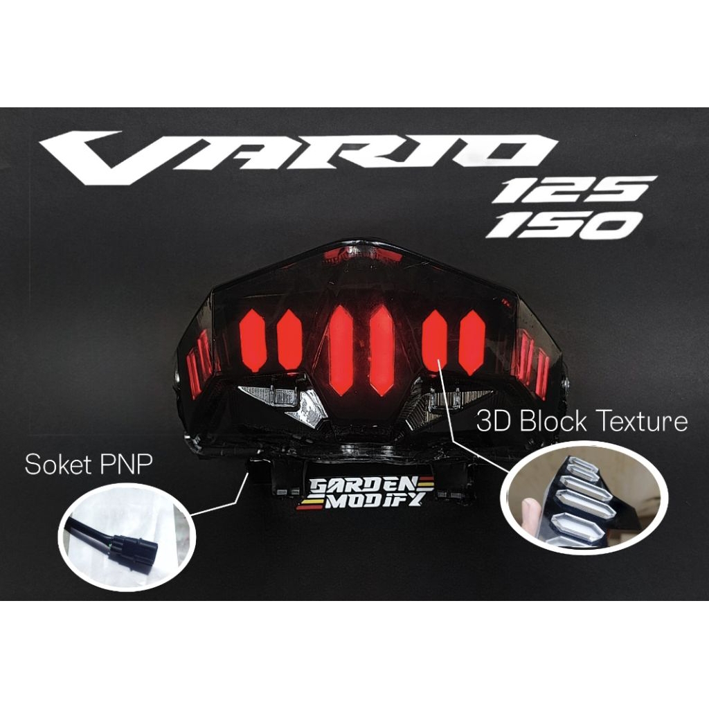 Stoplamp Honda Vario 125/150new custom 3D