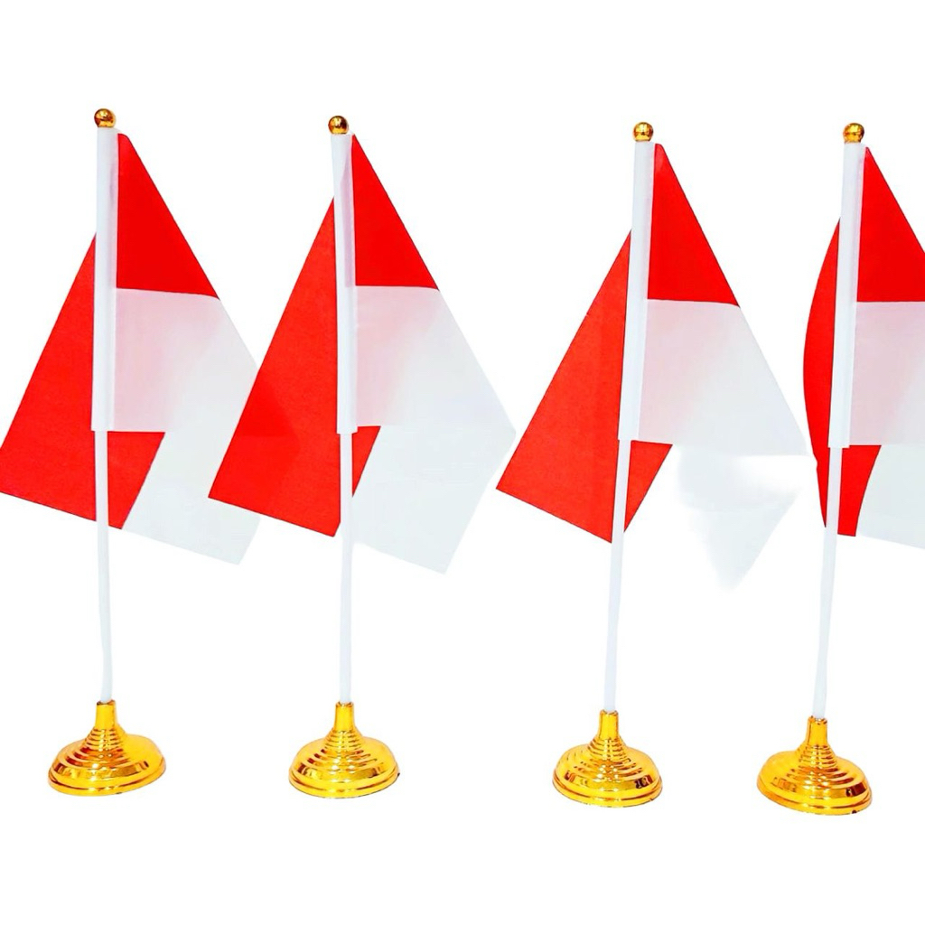 BENDERA MEJA MERAH PUTIH BENDERA PAWAI HUT RI BENDERA KAIN MERAH PUTIH INDONESIA BENDERA KECIL MEJA