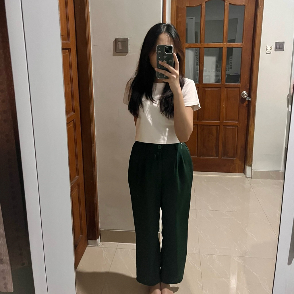 [PRELOVED] Trousers Loose Pants Asoka Meira Pants (Emerald Green)