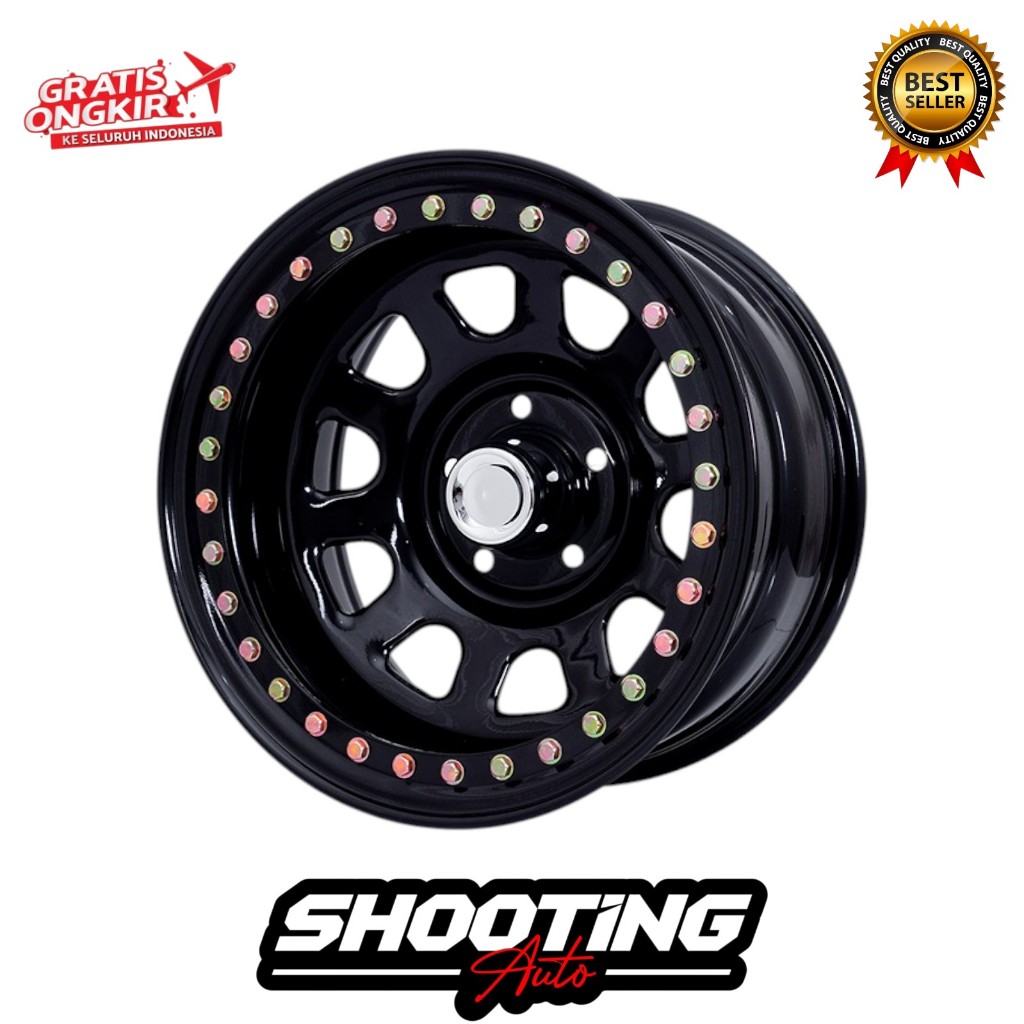 Velg mobil rubicon r17 baut 5x127 lebar 9 velg mobil daytona r17