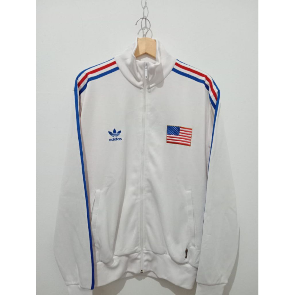 Ready jaket Adidas bunga USA tracktop