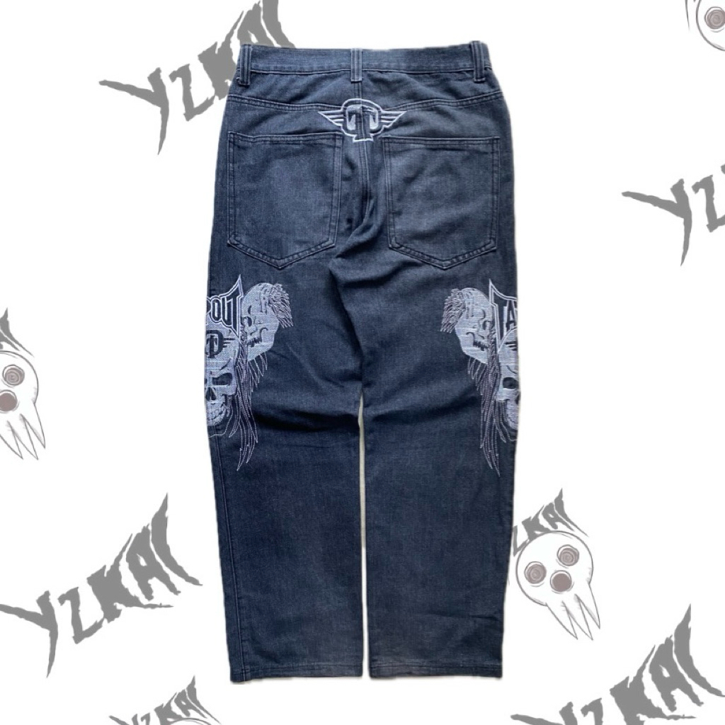 TAPOUT SKULL JEANS NOT FUBU AFFILICTION COOGI CROWN HOLDER