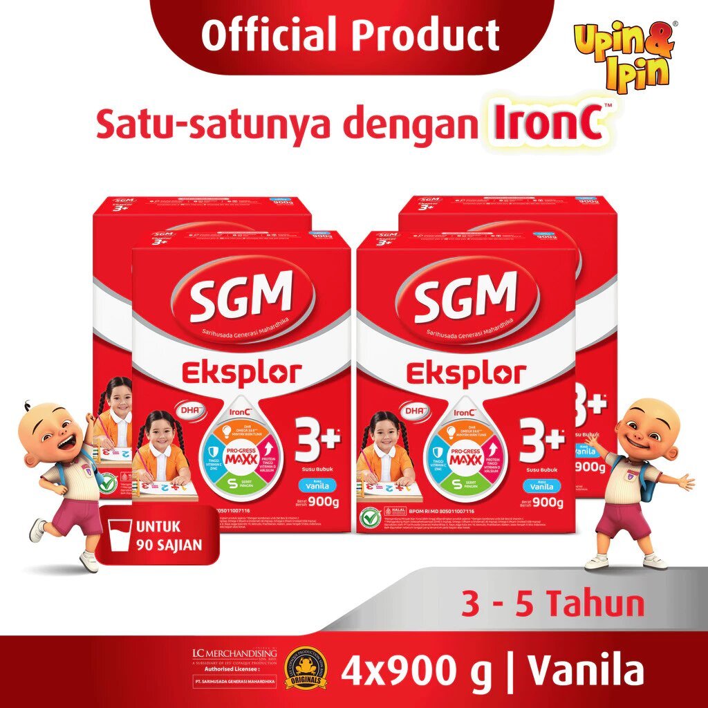 

SGM Eksplor 1+ dengan IronC Susu Pertumbuhan Rasa Madu 900GR x 2