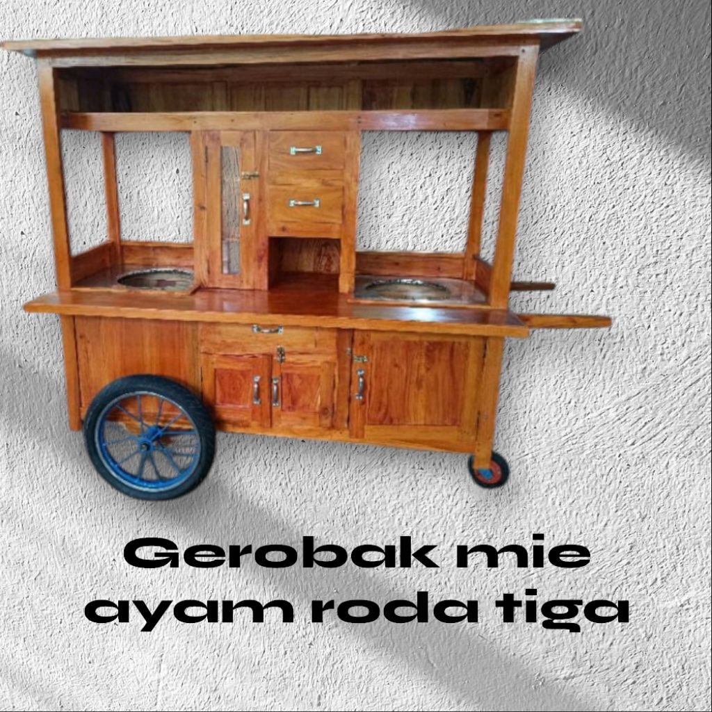 gerobak bakso mie ayam roda tiga
