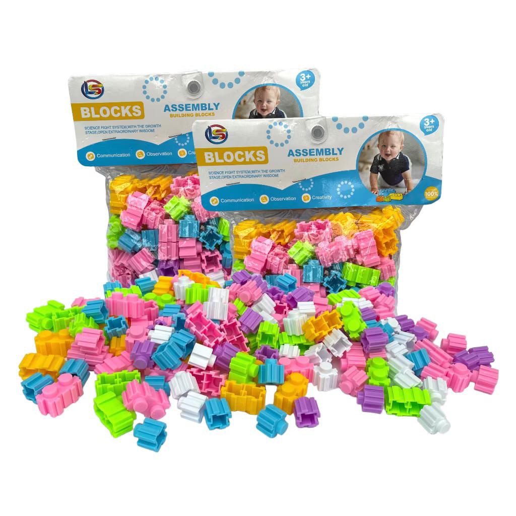 RAMEO 985 mainan edukasi anak puzzle block LB 4 balok assembly building