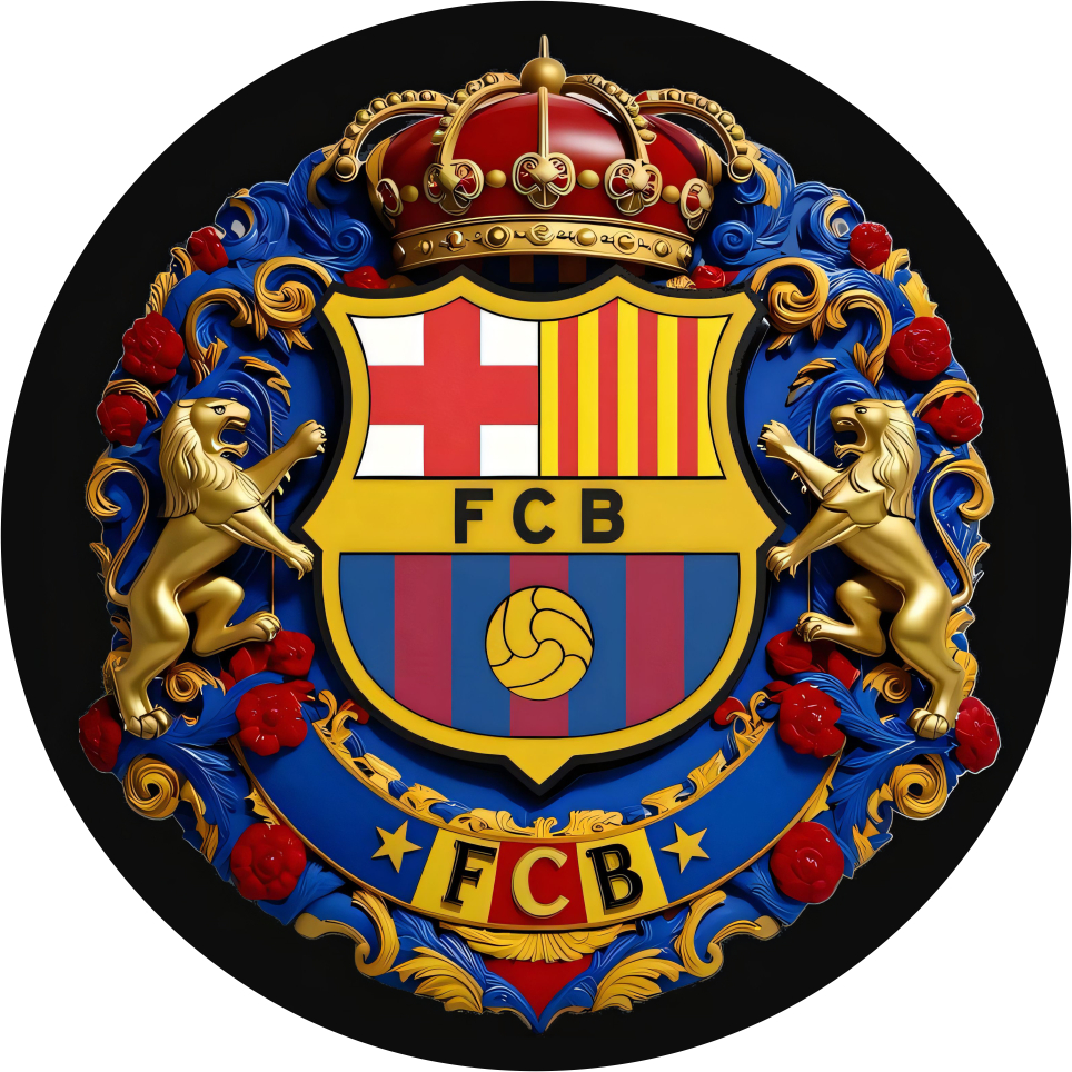 

Sticker Embos FC Barcelona Mahkota Emas | Stiker PVC Timbul 3D Desain Mewah & Eksklusif