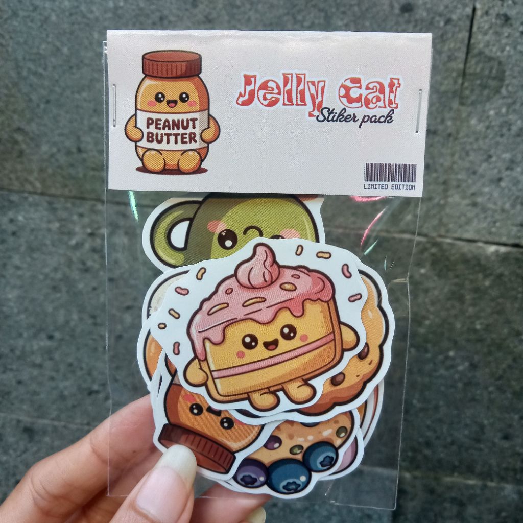 

20pcs sticker jelly cat, stiker journal, waterproof