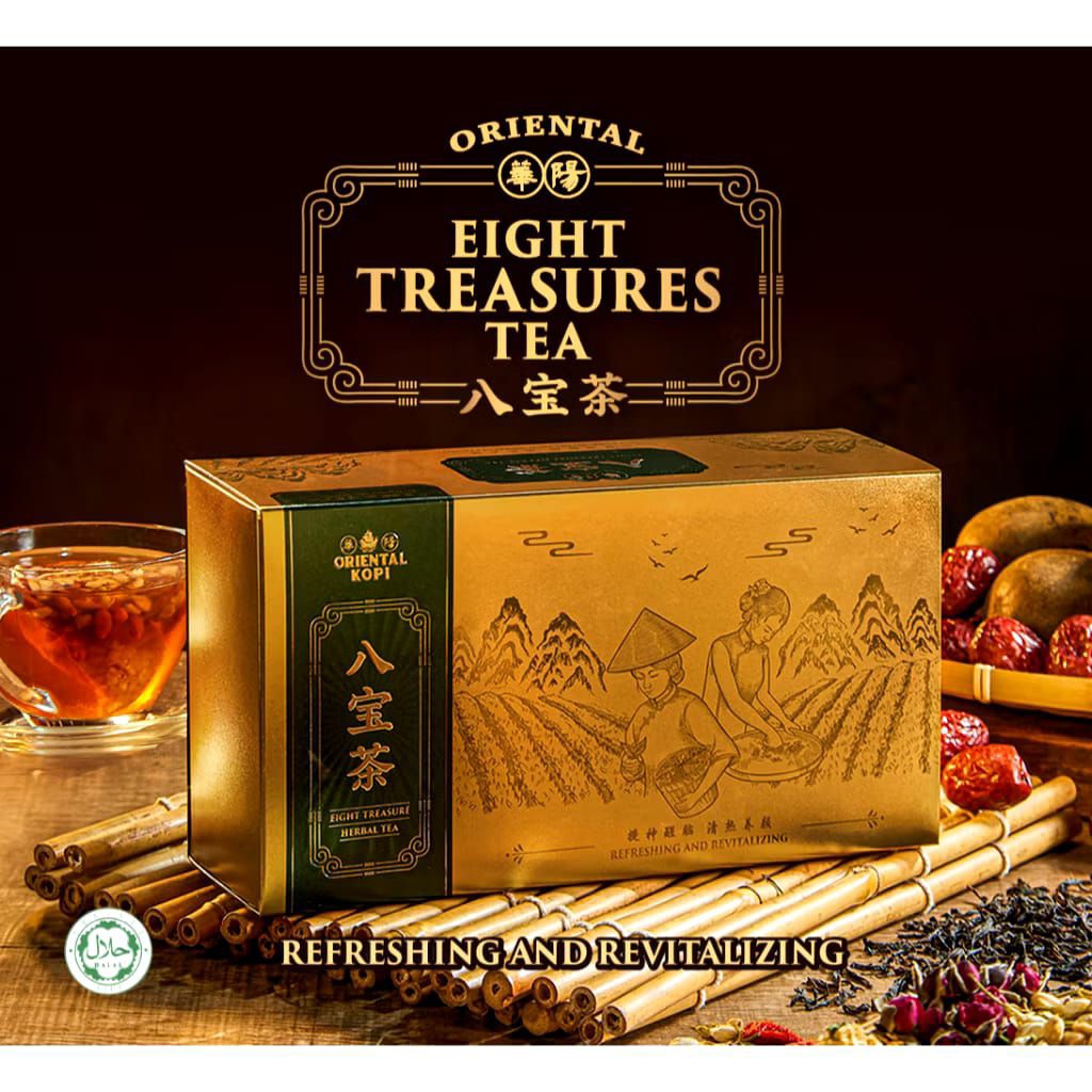 

Oriental Eight Treasure Herbal Tea / Teh Delapan Harta Karun 10 Sachet Malaysia