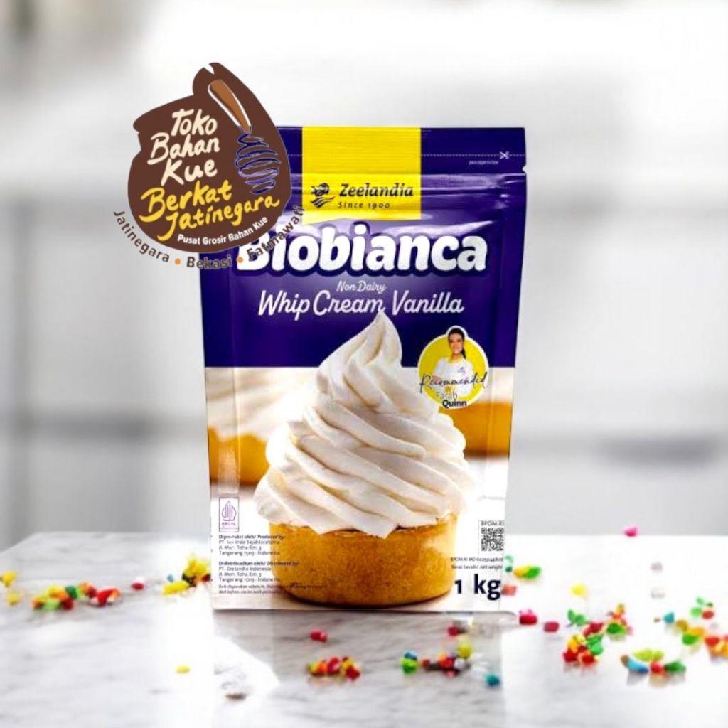 

BIOBIANCA WHIP CREAM VANILLA KEMASAN 1 KG / WHIP CREAM VANILA INSTAN