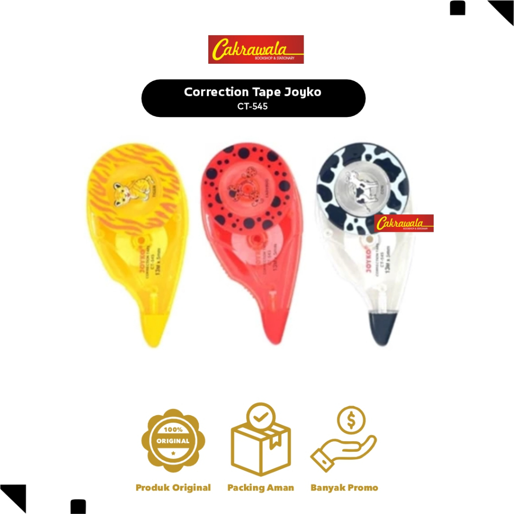 

Correction Tape Joyko CT-545 | Tipe X Kertas, Halus & Rapi | Tipe X Murah berkualitas