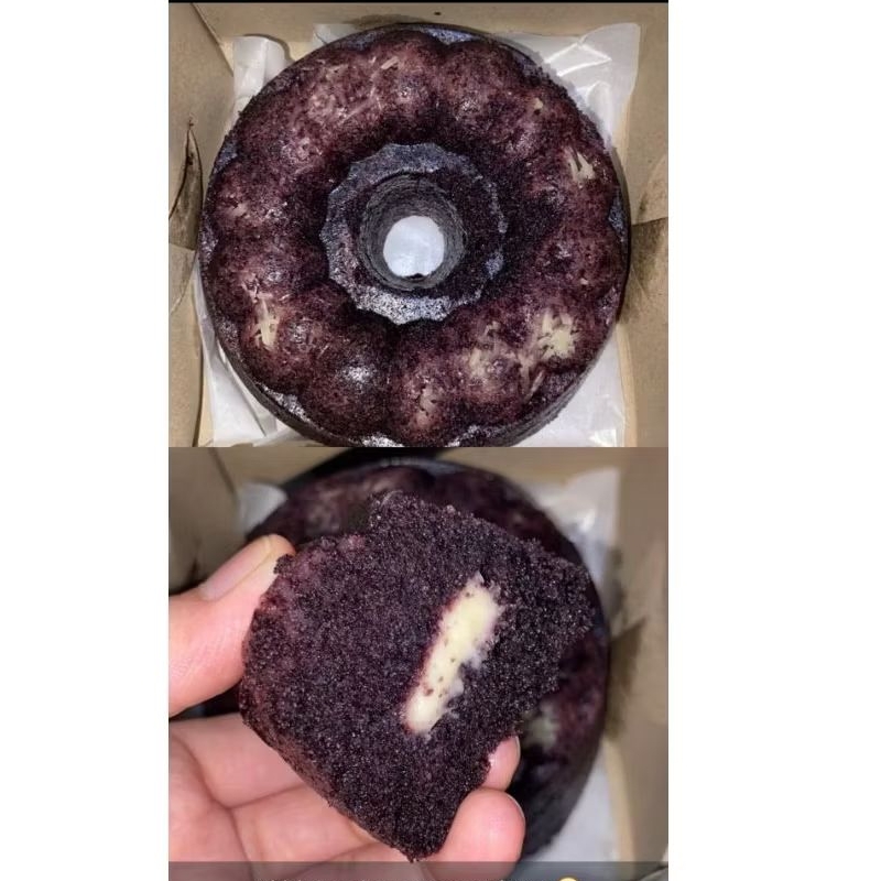 

Bolu ketan hitam keju lumer