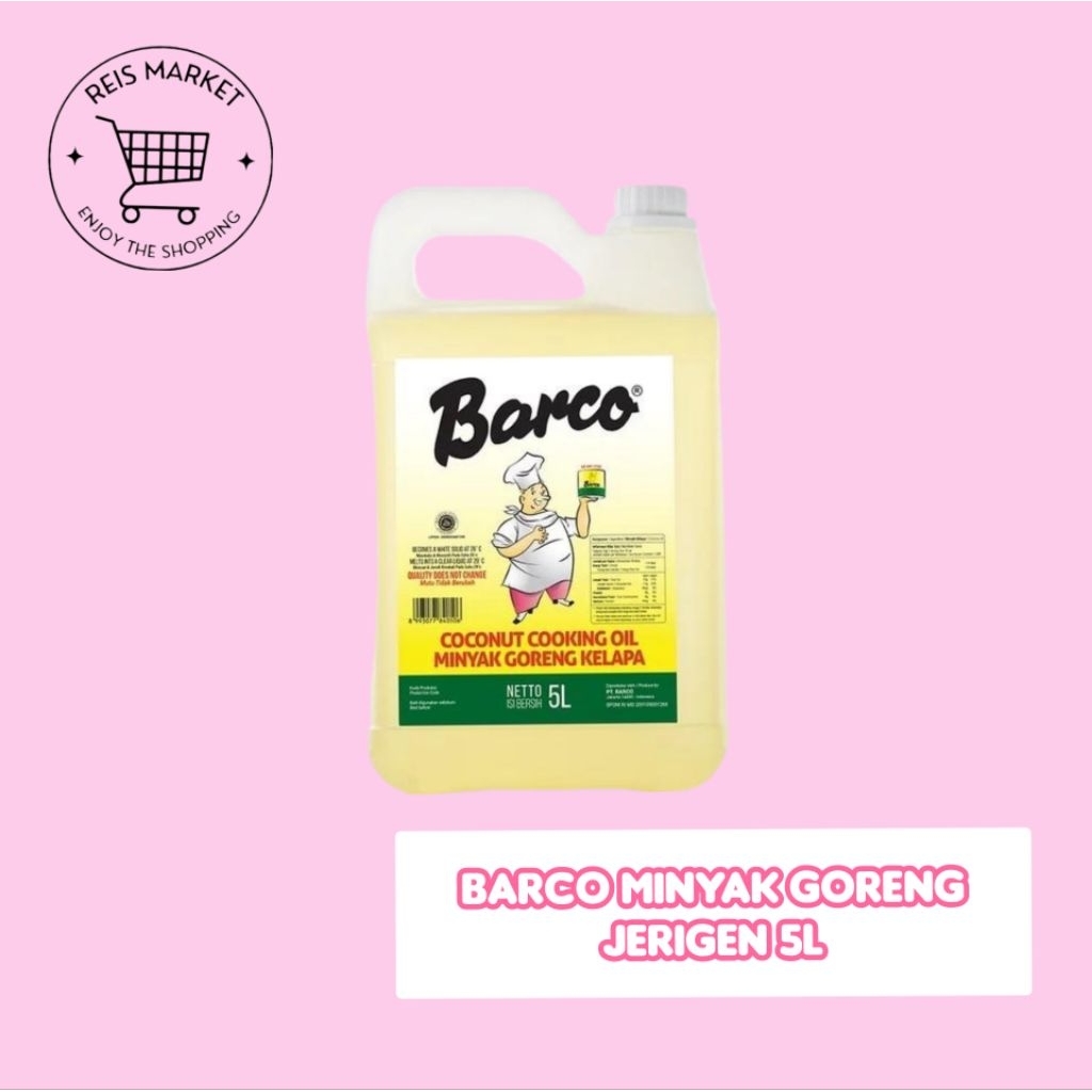 BARCO MINYAK GORENG JERIGEN 5 LITER + FREE PACKING DUS & BUBBLEWRAP/ BEST SELLER/BARCO MINYAK GORENG