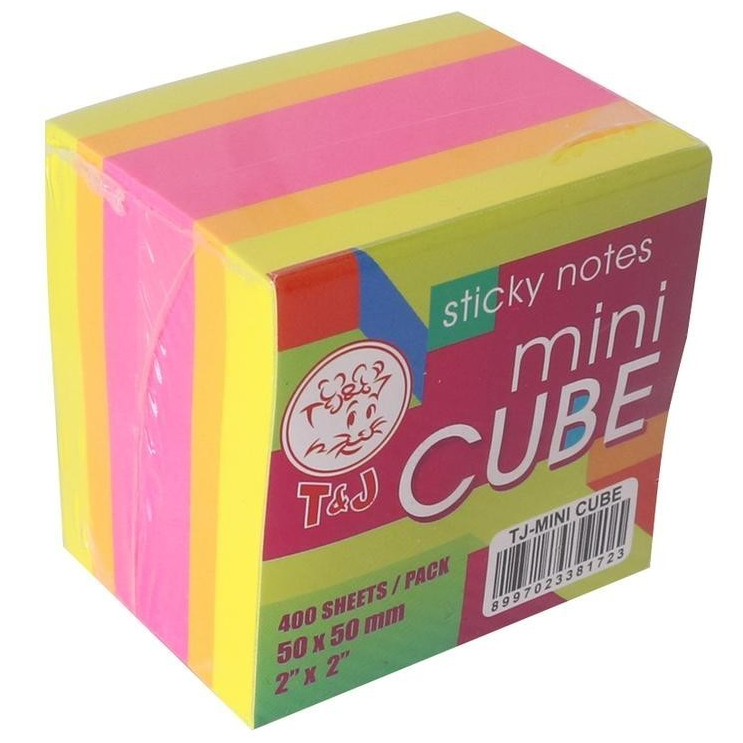 

T&J STICKY NOTES 50X50 MINI CUBE