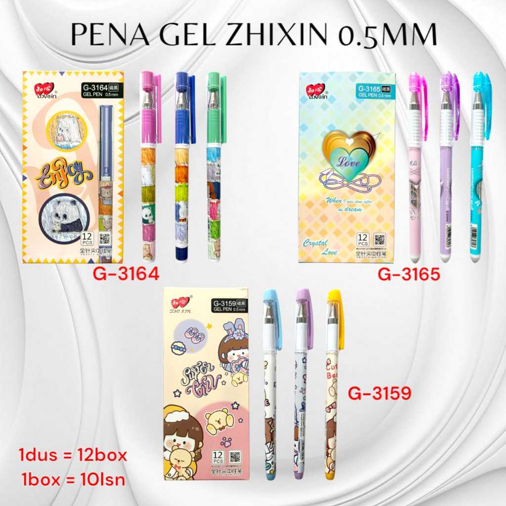 

PENA GEL ZHIXIN KARAKTER FANCY 0.5MM