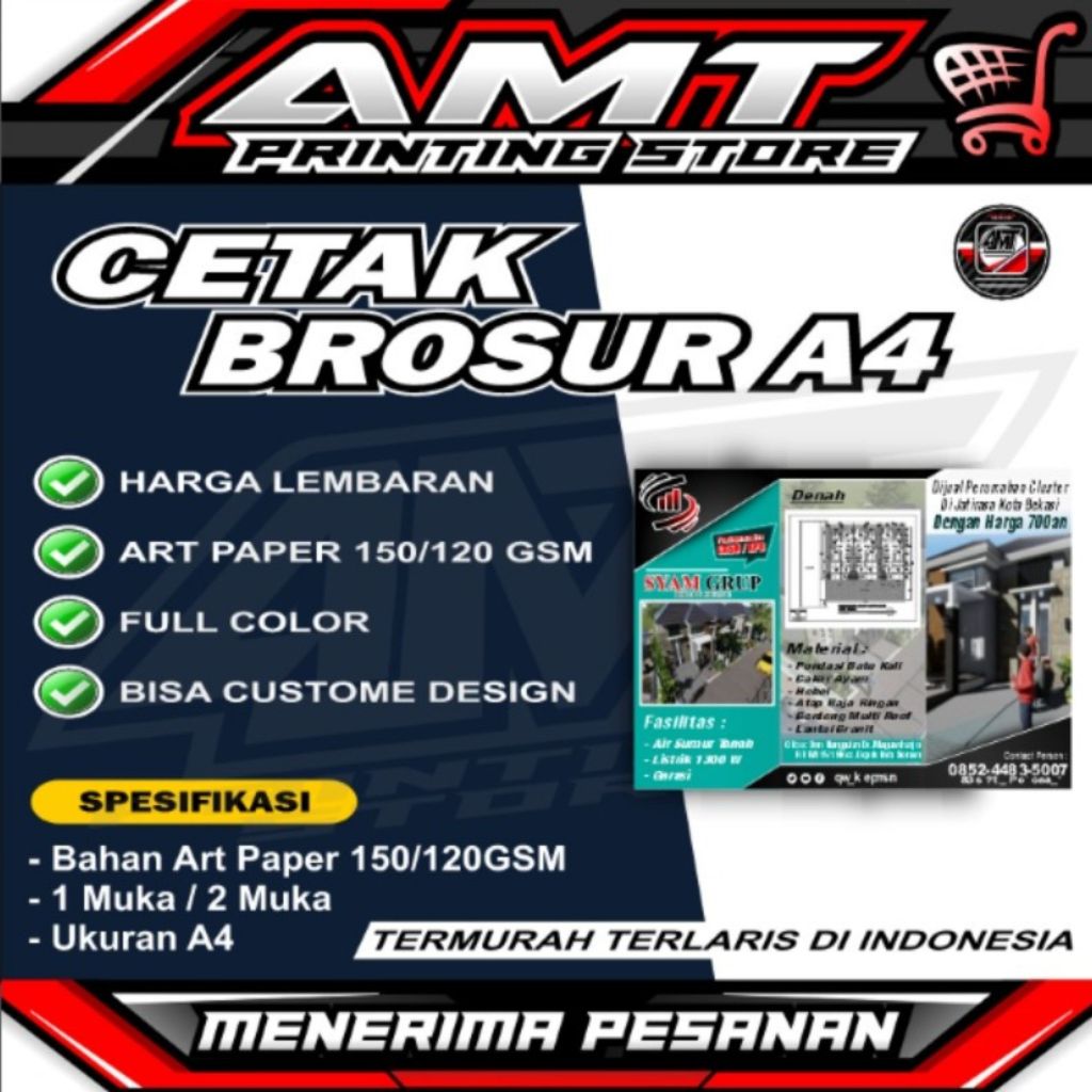 

Cetak Brosur Satuan Termurah - Cetak Brosur A4 1 Sisi/2 Sisi