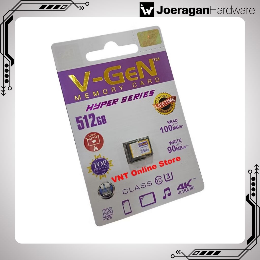 MicroSD 512gb Hyper A1 V-GeN | Micro SD 512 gb vgen class 10 | Class10 SDXC ORIGINAL