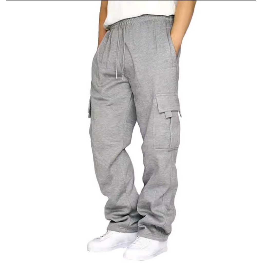 calana panjang pria / celana cargo sweatpants