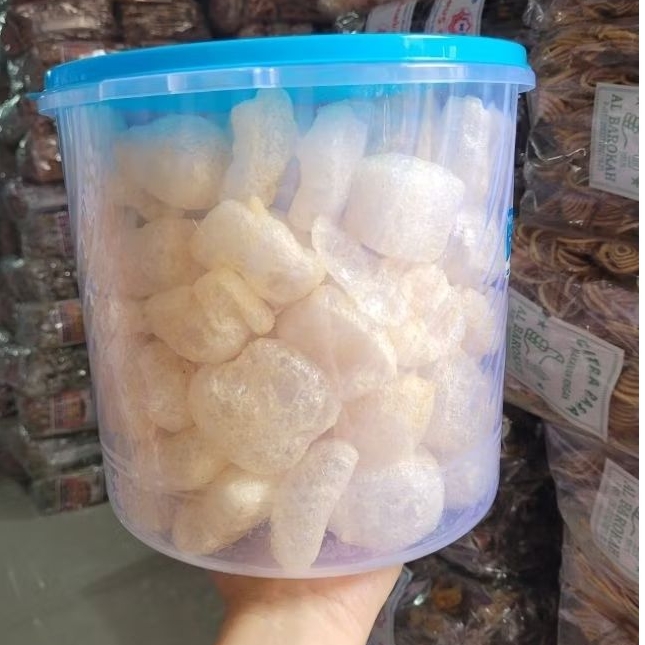 

Ygshop17 Nayzura.Id Kerupuk Kulit Sapi Asli Premium 3 Toples Rasa Gurih Asin Ukuran 5 L