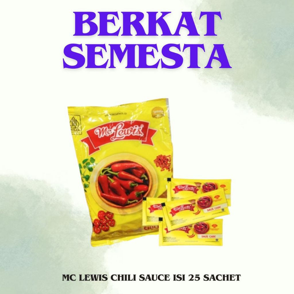 

MC LEWIS CHILI SAUCE ISI 25 SACHET
