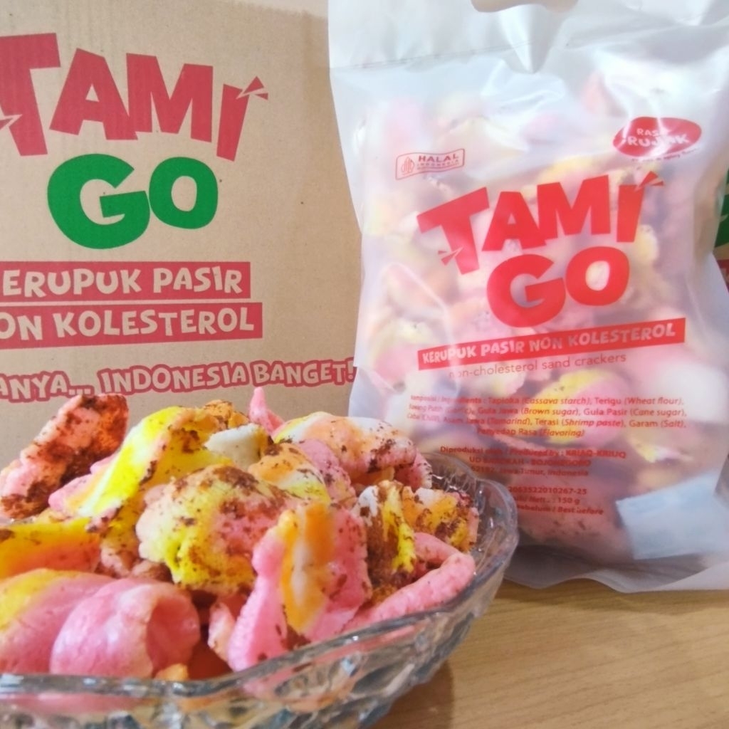 

Kerupuk Pasir Tamigo / Kriaq Kriuq Non Kolesterol 150gr Rasa RUJAK