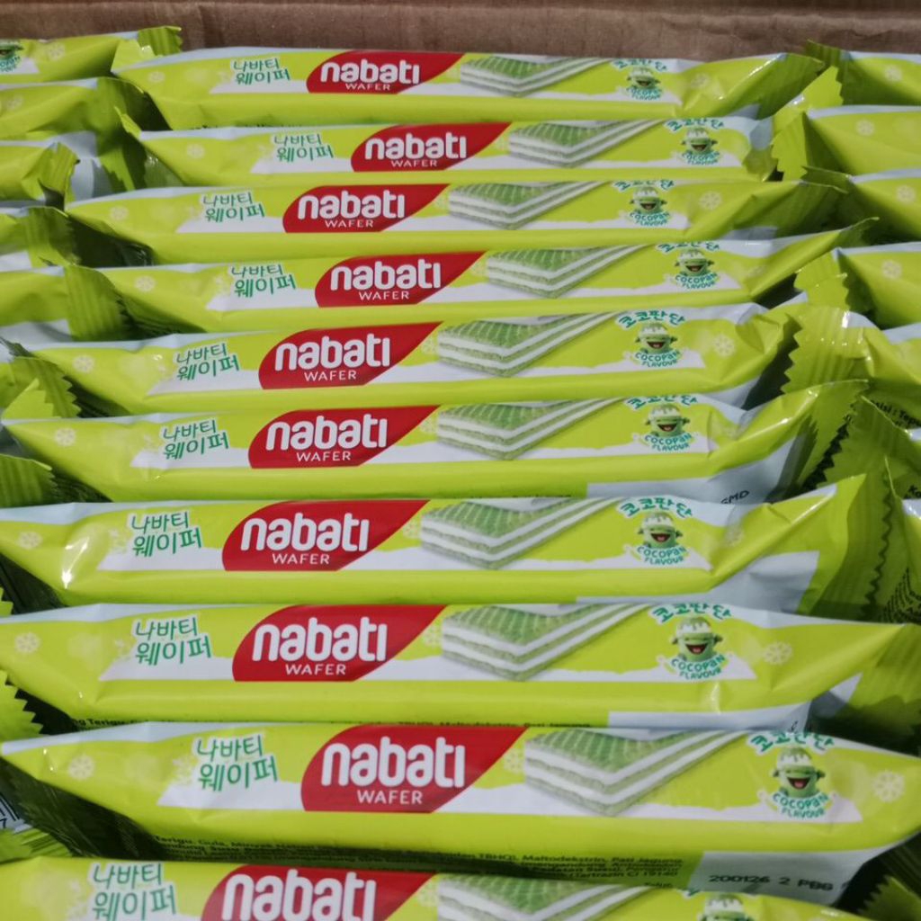 

wafer flavour cocopandan ( kelapa) isi 5 pcs