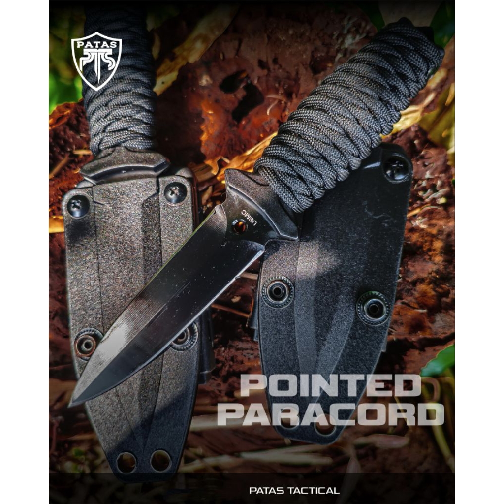 Patas - Pisau Pointed Knife Paracord Custome