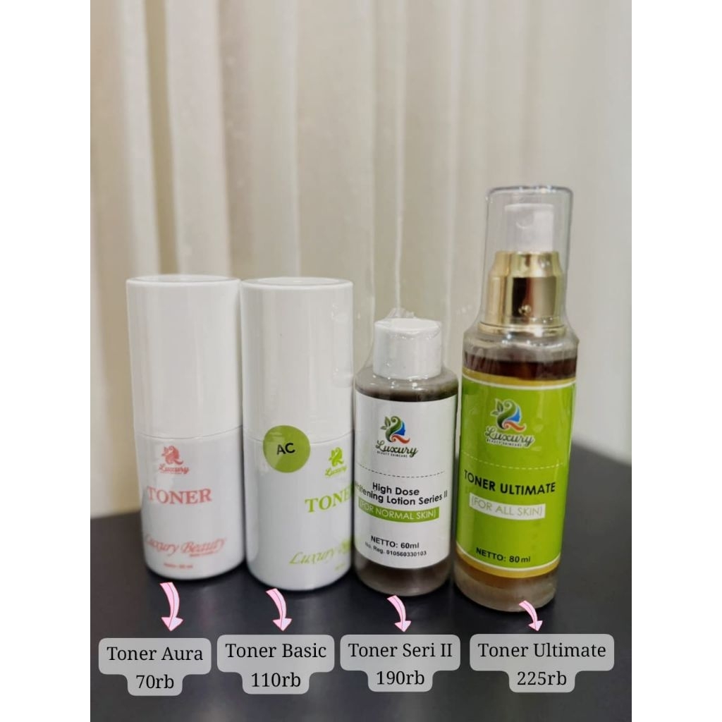 LUXURY BEAUTY SKINCARE | TONER WAJAH  / LOTION AURA / LOTION BASIC / LOTION ULTIMATE / LOTION HC / L