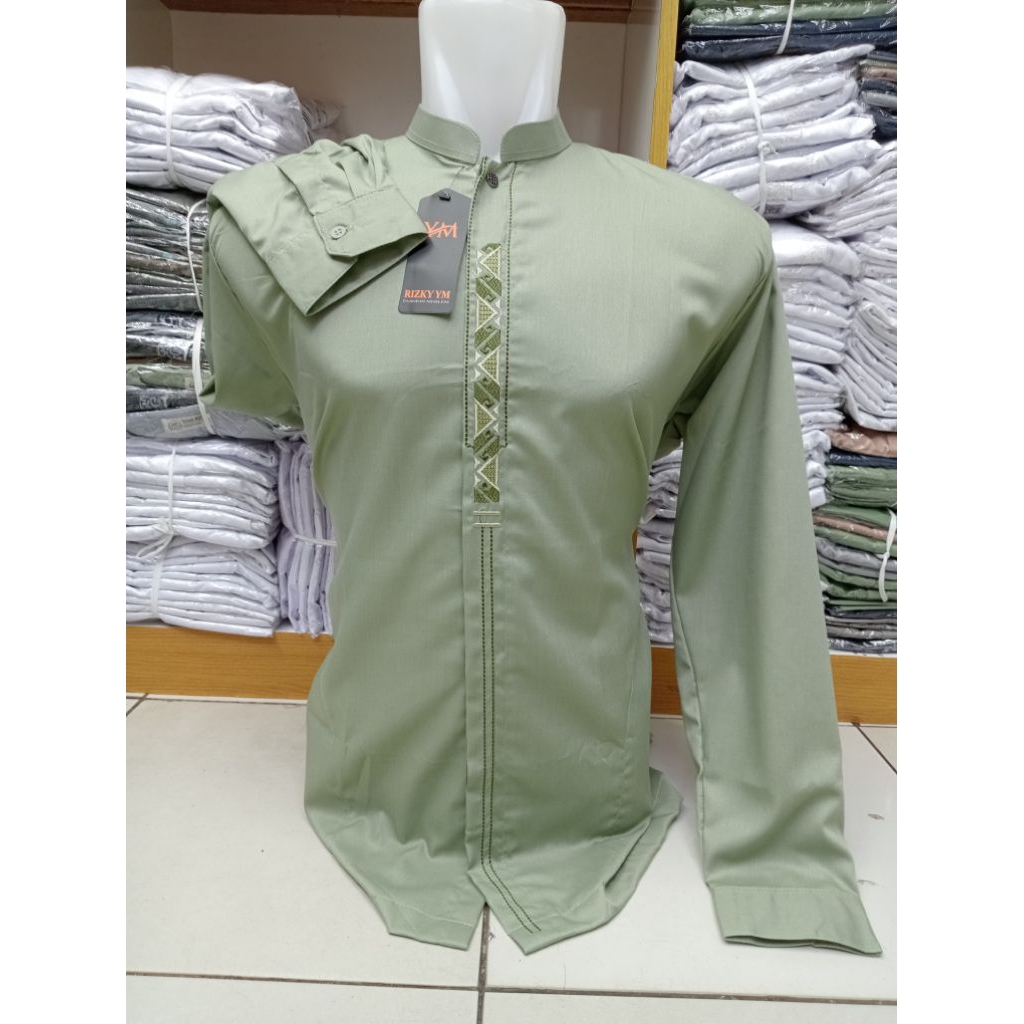 YAKIN STORE 1986-Baju muslem desing kuantity-koko bahan katun arabian adem-koko buat lebaran -kemko 