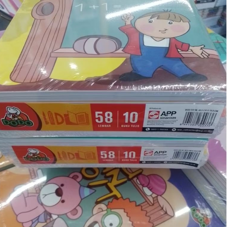 

1 Pak Buku Tulis Dodo Isi 58 Lembar (10 buku)