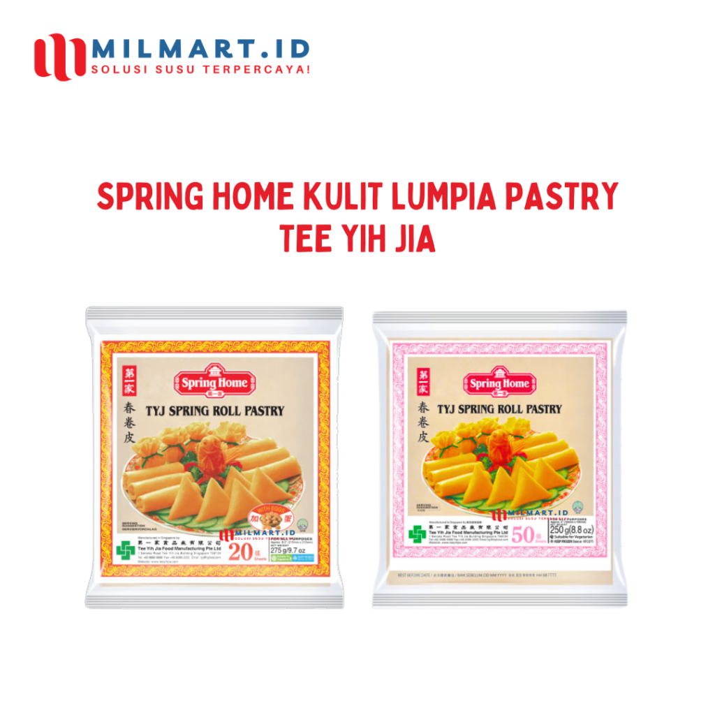 

TYJ SPRING ROLL PASTRY LUMPIA TEE YIN JIA SPRING HOME 125MM/215MM