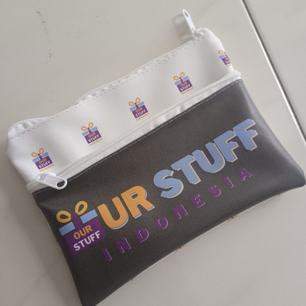 

pouch costum nama tempat kosmetik 2 in 1
