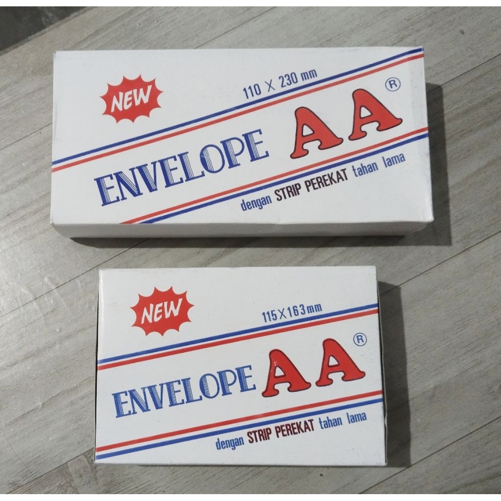 

[1Kotak] Amplop putih/polos AA no.110 dan 90 isi 100 lembar