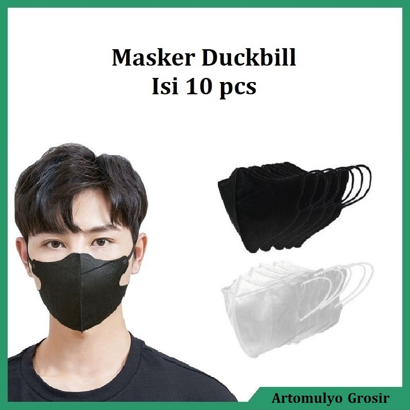 Masker Mouson Murah Fashion Facemask Duckbill 3D Embos Orlee Careion 3 Ply 3Ply Earloop Kemenkes isi