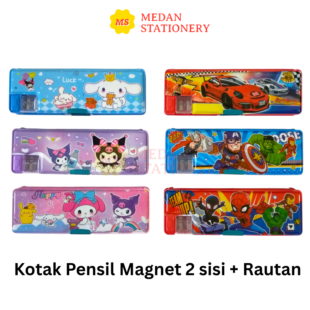

KOTAK PENSIL MAGNET + RAUTAN MOTIF KARAKTER