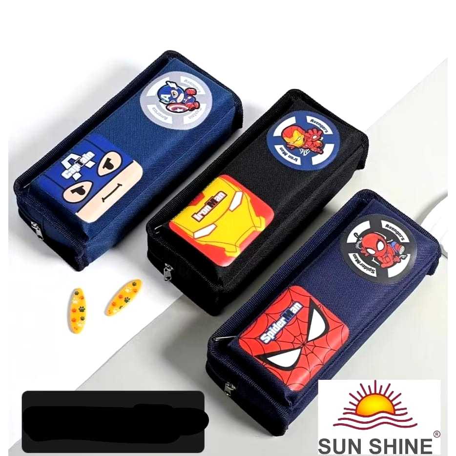 

KOTAK PENSIL TEMPAT PENSIL SLETING PEN CASE DOMPET KAIN COWOK PRIA KARAKTER HERO BOLA ASTRONOT BESAR