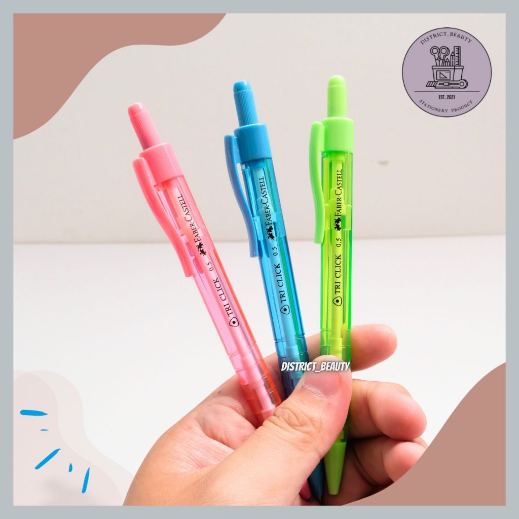 

Pensil Mekanik Tri Click Faber Castell Cetek Mechanical Pencil Faber-Castell Pencil Cetek PREMIUM
