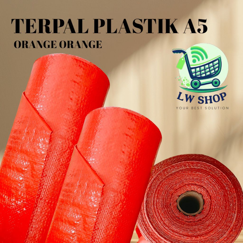 Sunbloom Terpal Plastik A5 Terpal A5 Orange Orange Terpal A5