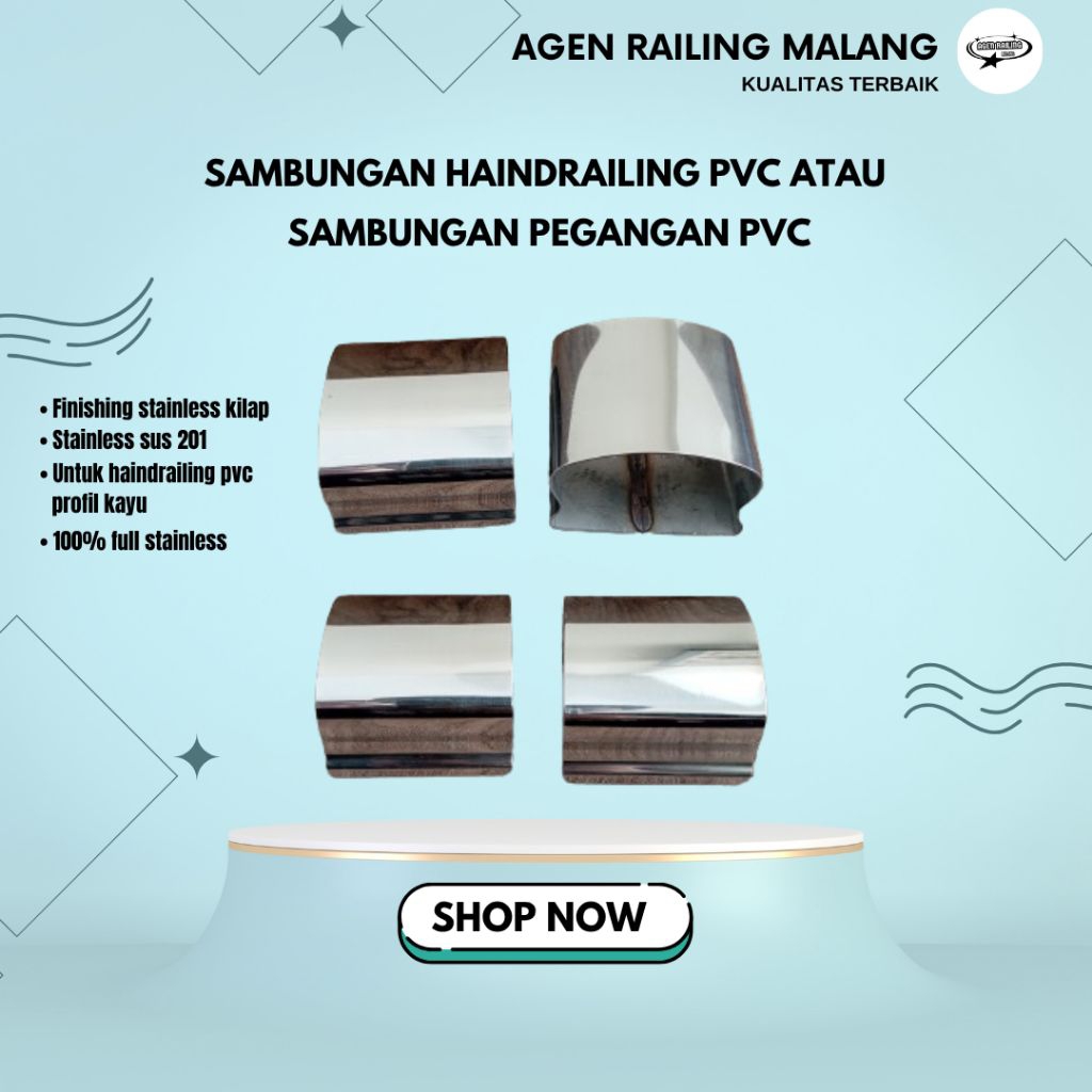 Sambungan handle PVC / sambungan pegangan PVC kayu