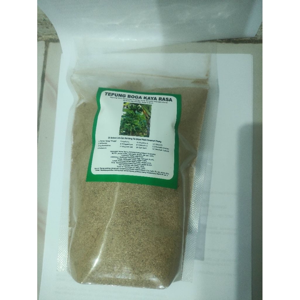 

Tepung Boga Kaya Rasa (Tepung dari kedebong Pisang)
