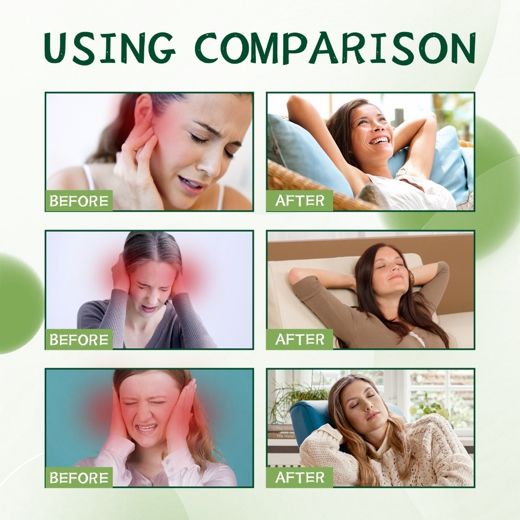 Sakit Telinga Herbal Alami Tinnitus Treatment Spray Tinnitus Relief Spray 60ml Pembersih Kotoran