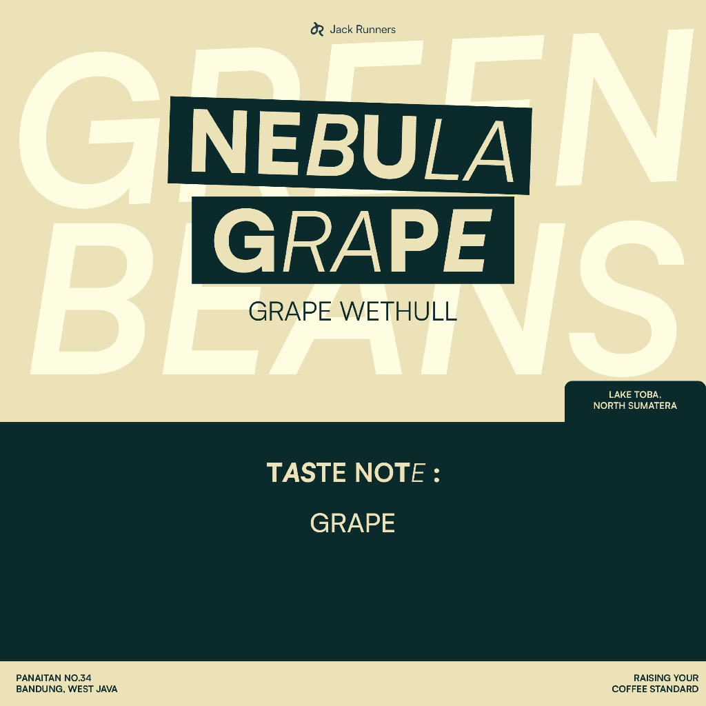 

JACK RUNNERS ROASTERY - NEBULA SERIES GRAPE - GREEN COFFEE BEANS
