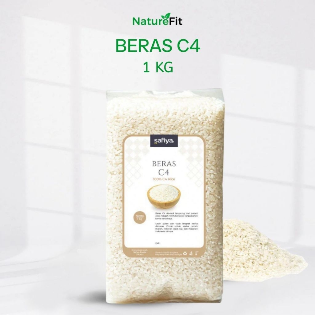 

Safiya Beras Organik C4 1 Kg Pulen Premium