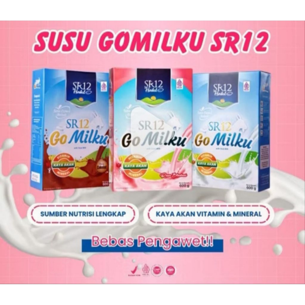 

Susu Etawa SR12 Go Milku ukuran 600gr/Susu Kambing