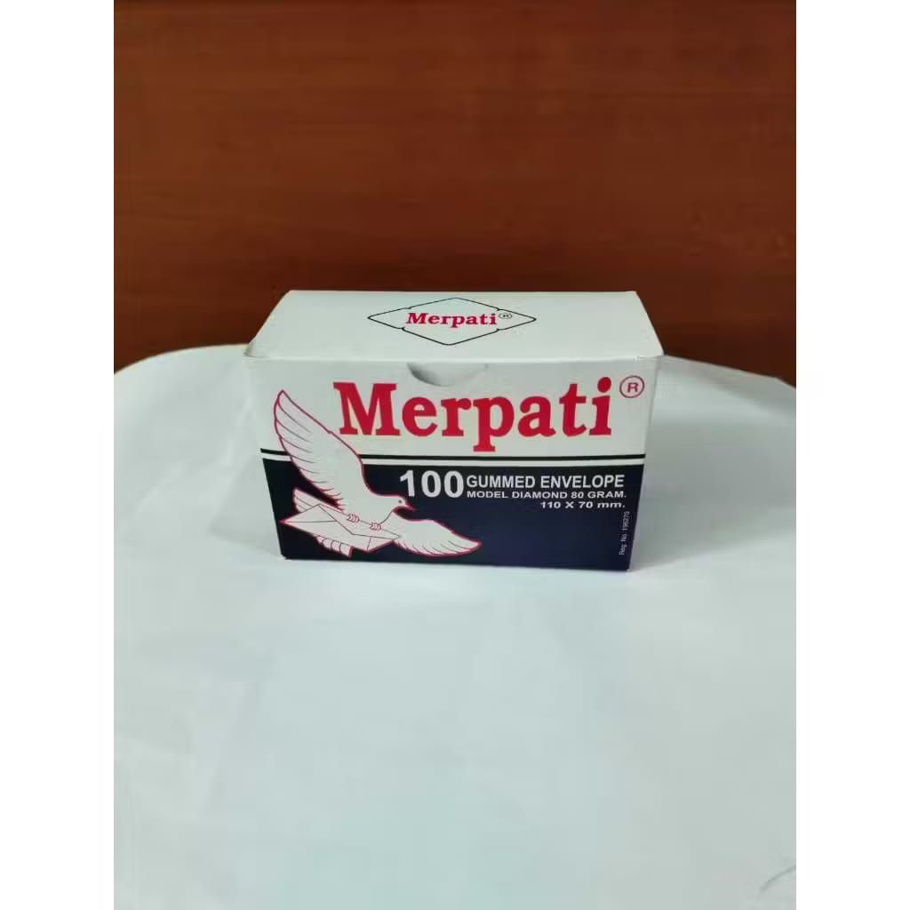 

(1 PAK) Amplop Kecil MERPATI / Amplop Undangan Putih 110 x 70mm Isi 100 Lembar