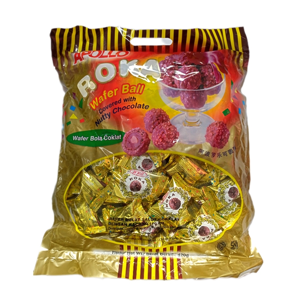 

APOLLO ROKA WAFER BALL KOKO 50S BAG 300 GR 9555401203327