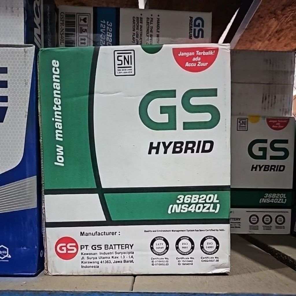 aki gs astra hybrid ns40zl 35 amper