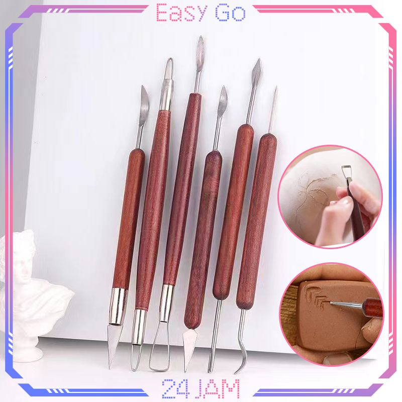 

Alat Sculpting Clay 6pcs Alat Ukir Clay Sculpting Tool Clay Tools Set Alat Tanah Liat Lilin Alat Ukir Keramik Lengkap