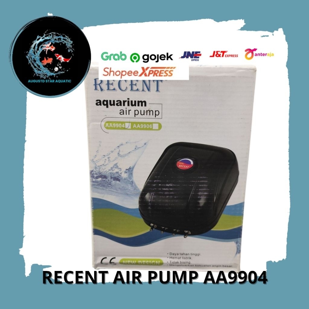 Pompa Udara Aquarium Aerator 4 Lubang Recent AA-9904 Air Pump