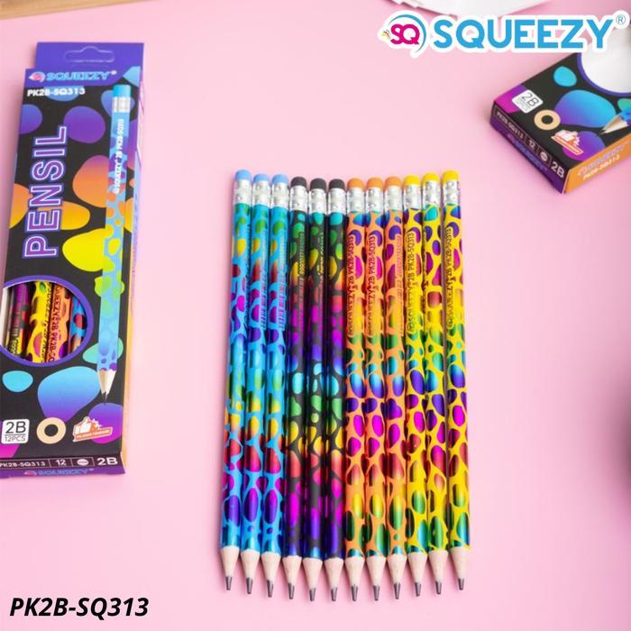 

PENSIL 2B SQUEEZY SPOT PATTERN + PENGHAPUS (PK2B-SQ313)